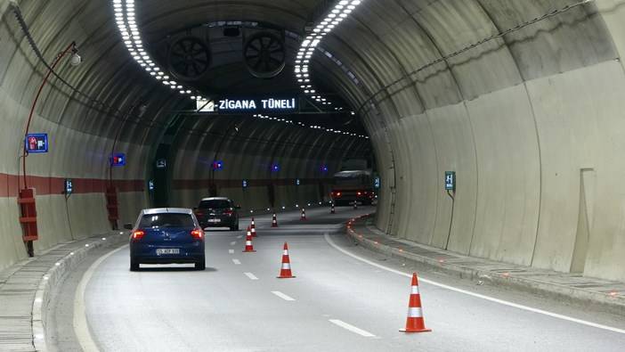 Trabzon'da Zigana Tüneli'nden 4 ayda 600 bin araç geçti 8